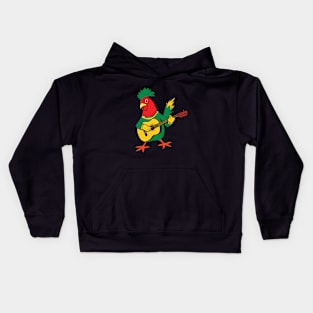 Rockin' Reggae Chicken Groove Kids Hoodie